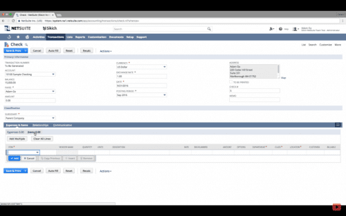 How to Write Checks in NetSuite | Sikich Tech