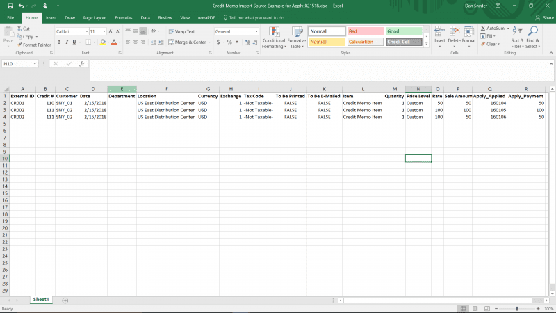 How to Import Credit Memo in NetSuite and Apply to Invoice