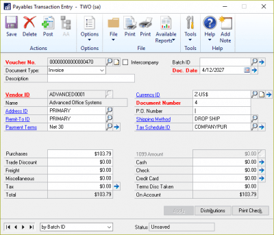 How to Set Up Dynamics GP EFT Payments | Sikich LLP