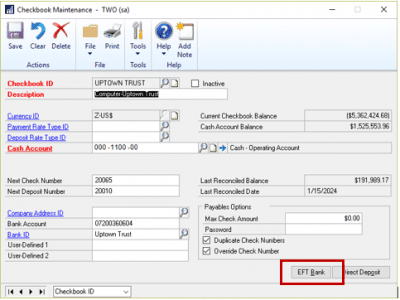 How To Set Up Dynamics GP EFT Payments | Sikich LLP