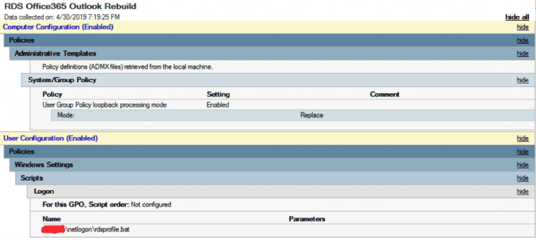 office 365 on rds server