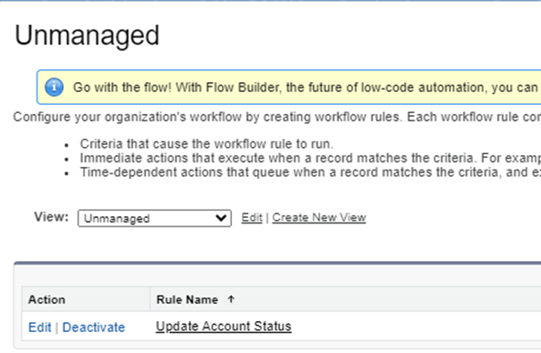 unmanaged flows